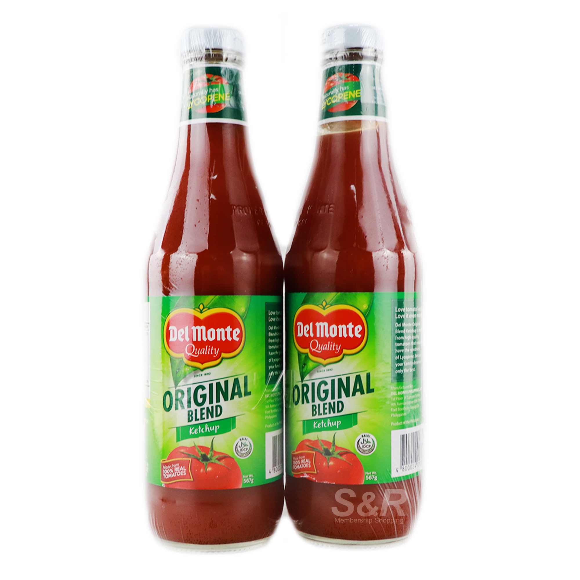 Del Monte Original Blend Tomato Ketchup 2 bottles Del Monte Original Blend Tomato Ketchup 2 bottles
